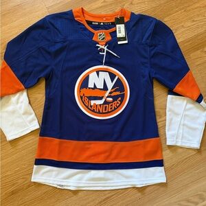 New York Islanders Blue and Orange Hockey Jersey size 42